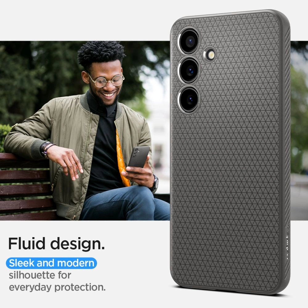 Etui Spigen Liquid Air Samsung Galaxy S24 Marble Grey