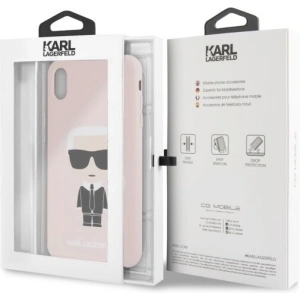 Kup Karl Lagerfeld KLHCI65SLFKPI iPhone Xs Max hardcase jasnoróżowy/light pink Silicone Iconic - KLD057PNK - {ean13} - Sklep Home Screen