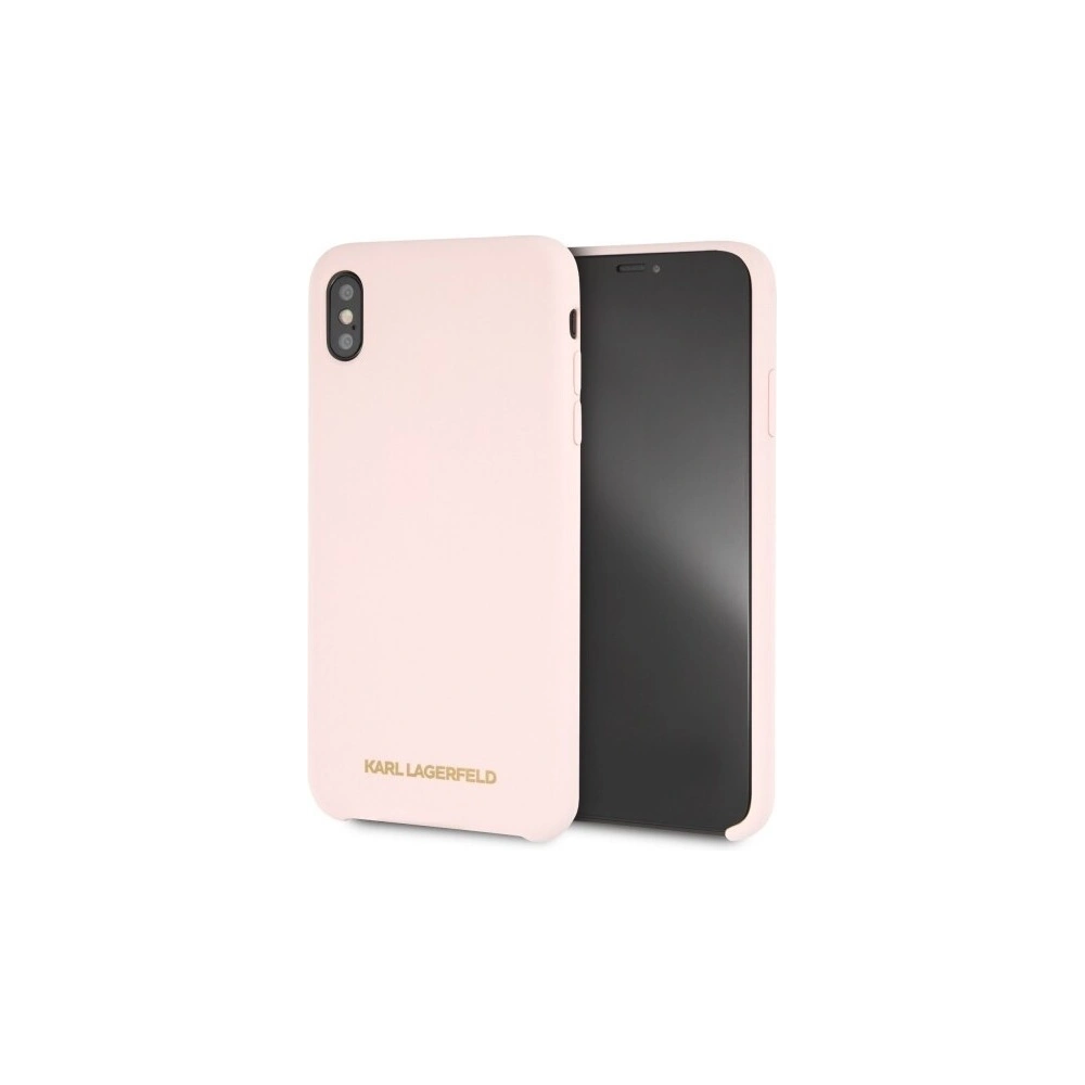 Karl Lagerfeld KLHCI65SLLPG iPhone Xs Max hardcase jasnoróżowy/light pink Silicone