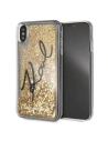 Kup Karl Lagerfeld KLHCI65TRKSIGGO iPhone Xs Max Gold/Gold Hartschalengehäuse Signature Liquid Glitter Stars - KLD059GLD - {ean13} - Sklep Home Screen