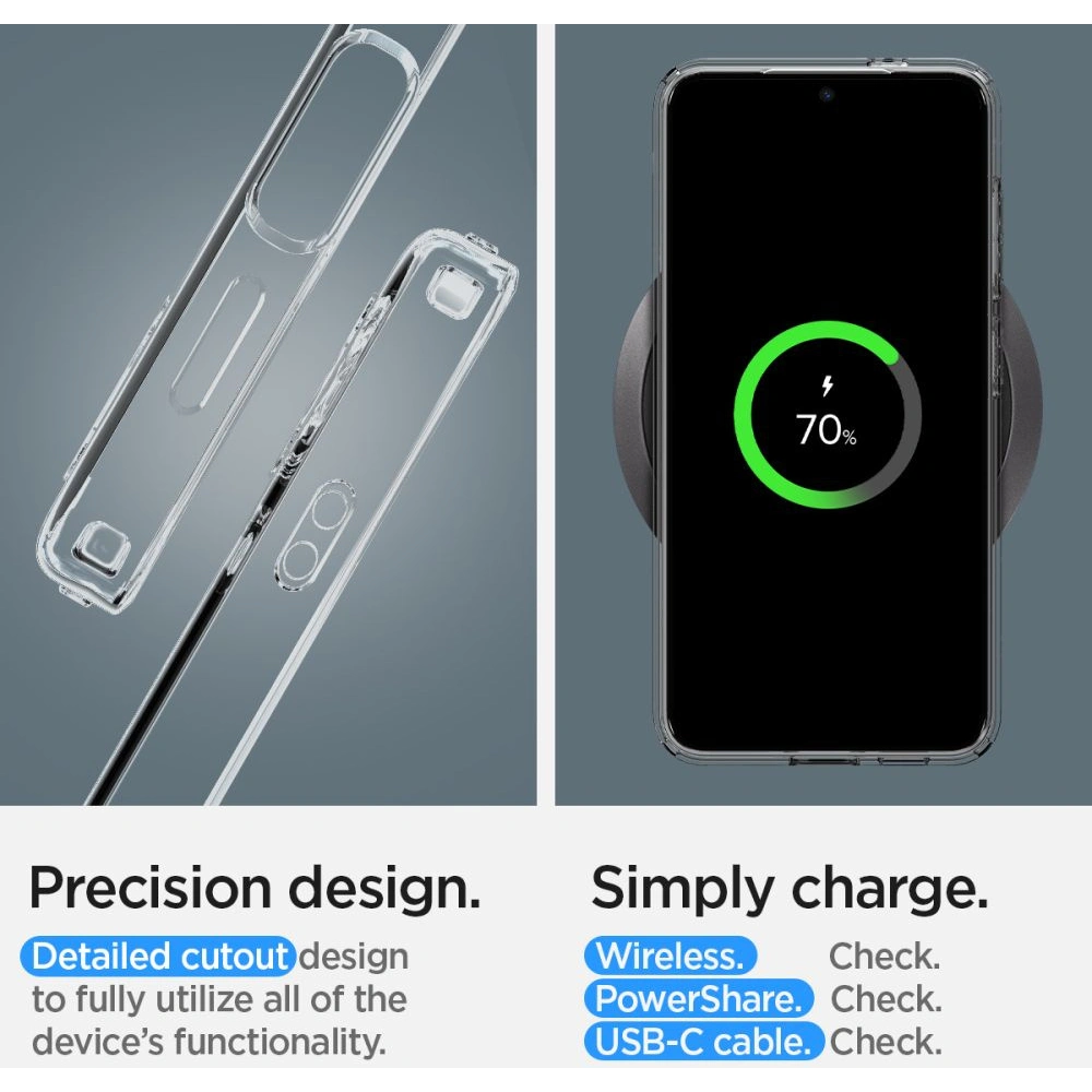 Etui Spigen Liquid Crystal Samsung Galaxy S24 Crystal Clear
