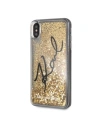 Kup Karl Lagerfeld KLHCI65TRKSIGGO iPhone Xs Max Gold/Gold Hartschalengehäuse Signature Liquid Glitter Stars - KLD059GLD - {ean13} - Sklep Home Screen
