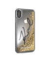 Kup Karl Lagerfeld KLHCI65TRKSIGGO iPhone Xs Max aurie/gold carcasă tare Signature Liquid Glitter Stars - KLD059GLD - {ean13} - Sklep Home Screen