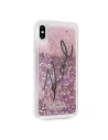 Kup Karl Lagerfeld KLHCI65TRKSIGPI iPhone Xs Max różowy/pink hard case Signature Liquid Glitter Stars - KLD060PNK - {ean13} - Sklep Home Screen
