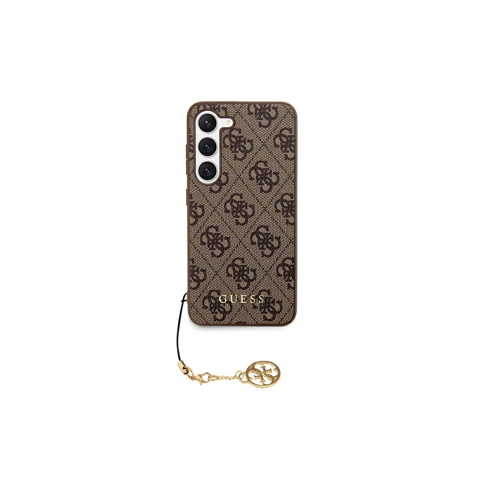 Etui Guess GUHCS24MGF4GBR Samsung Galaxy S24+ Plus hardcase 4G Charms Collection brązowy/brown