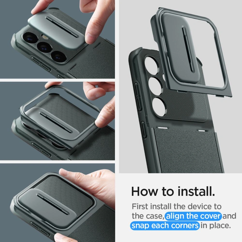 Etui Spigen Optik Armor Samsung Galaxy S24 Abyss Green