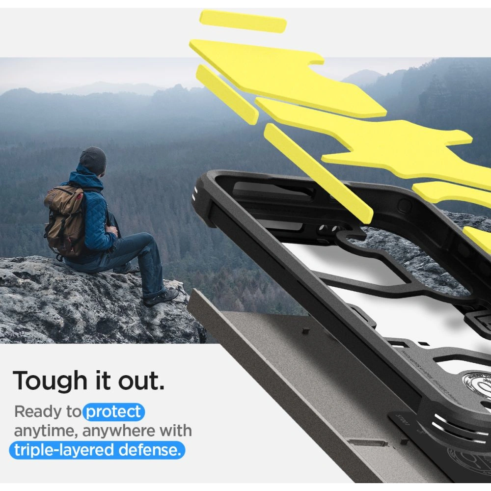 Etui Spigen Tough Armor Samsung Galaxy S24 Gunmetal