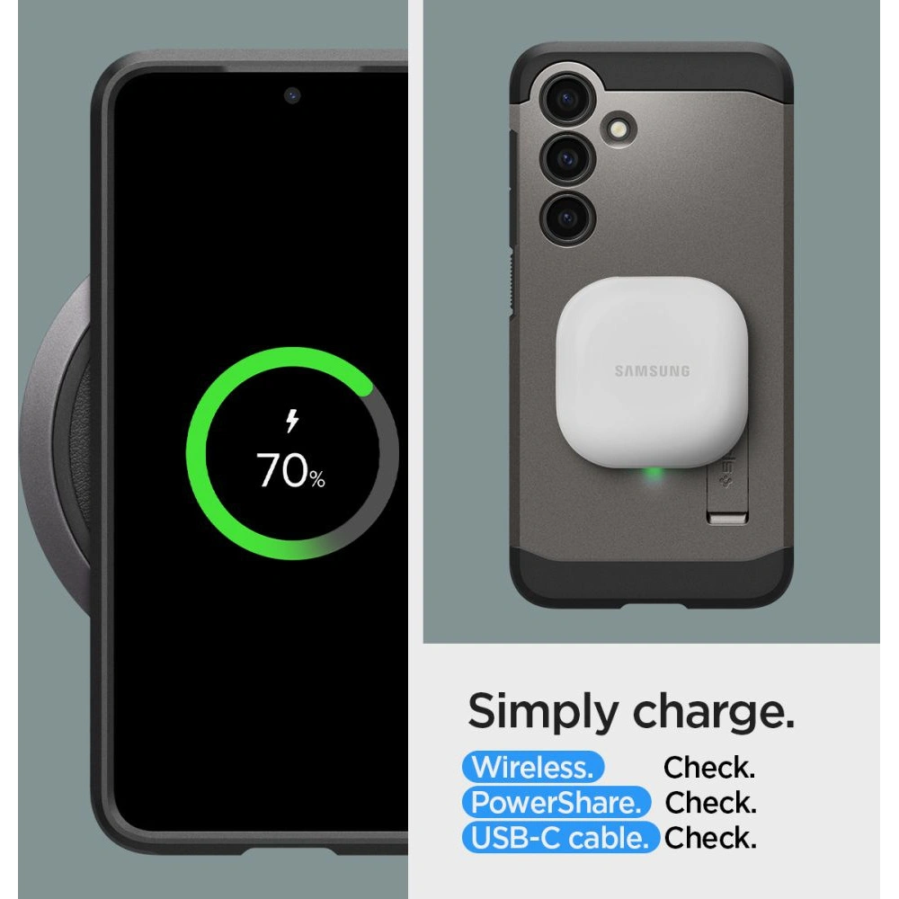 Etui Spigen Tough Armor Samsung Galaxy S24 Gunmetal