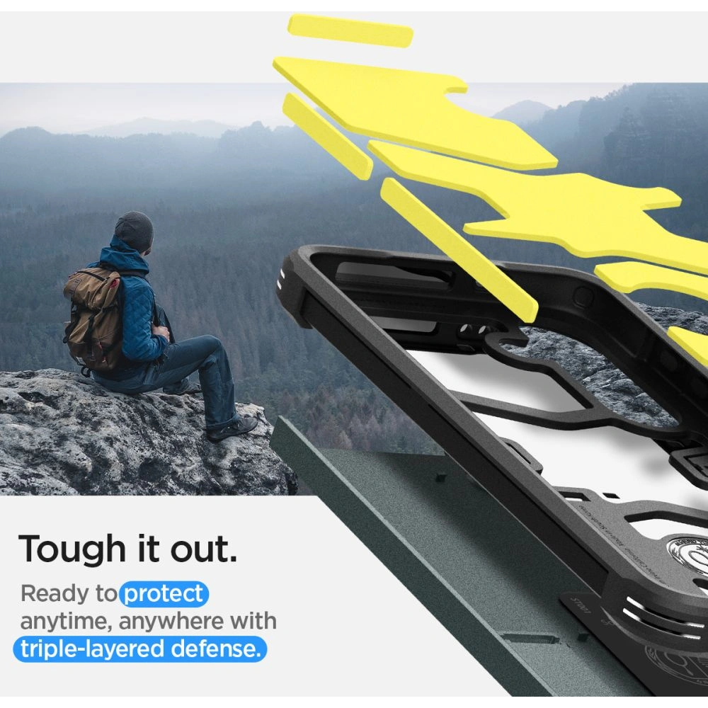 Etui Spigen Tough Armor Samsung Galaxy S24 Abyss Green