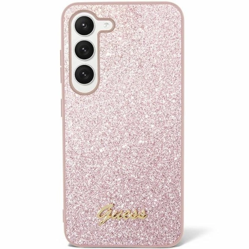 Kup Case Guess GUHCS24MHGGSHP Samsung Galaxy S24+ Plus Hartschale Glitter Script rosa/pink - GUE3164 - {ean13} - Sklep Home Screen