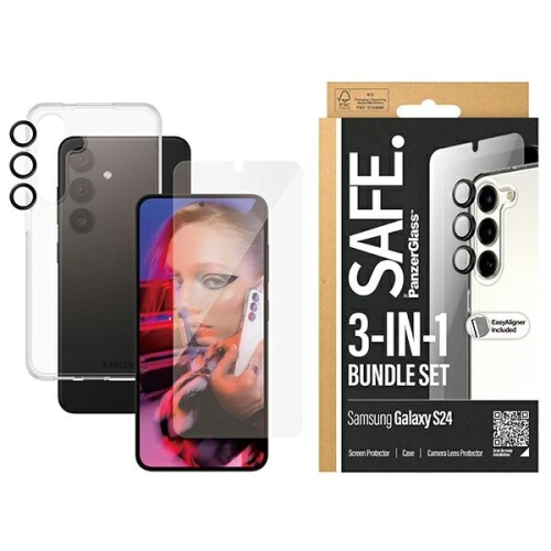 Kup PanzerGlass Samsung SAFE de Galaxy S24 Bundle 3in1 Hardcase + Protector de ecran + Lentila camerei - PZG572 - {ean13} - Sklep Home Screen