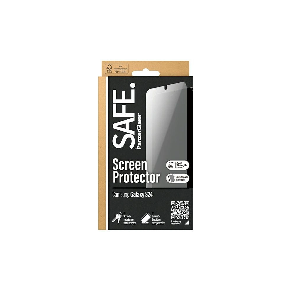 Szkło hartowane SAFE by PanzerGlass Samsung Galaxy S24 Screen Protection Ultra-Wide Fit