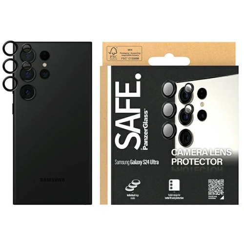 Kup Objektív védőüveg SAFE by PanzerGlass Samsung Galaxy S24 Ultra Hoops Camera fekete/black - PZG579 - {ean13} - Sklep Home Screen