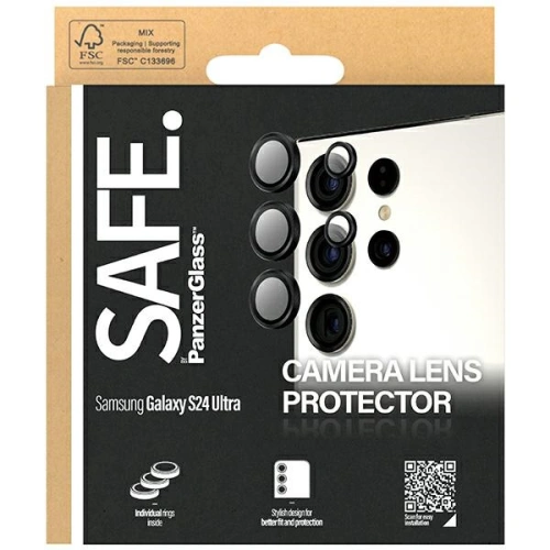 Kup Objektív védőüveg SAFE by PanzerGlass Samsung Galaxy S24 Ultra Hoops Camera fekete/black - PZG579 - {ean13} - Sklep Home Screen