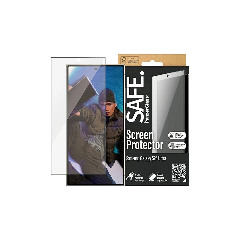 Szkło hartowane SAFE by PanzerGlass Samsung Galaxy S24 Ultra Screen Protection Ultra-Wide Fit
