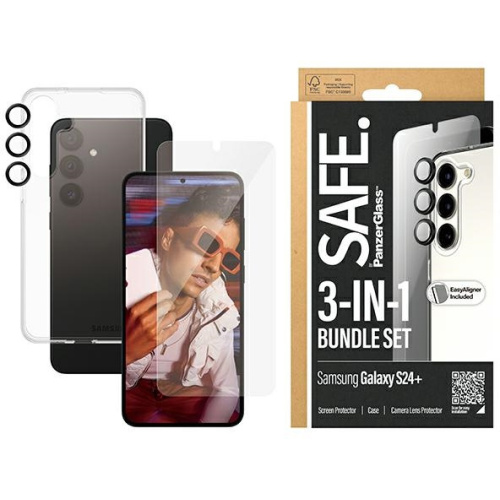 SAFE by PanzerGlass Samsung Galaxy S24+ Plus Bundle 3in1
