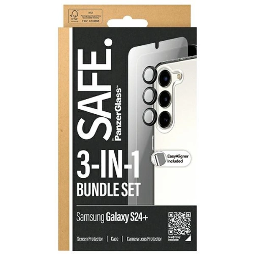 Kup Set SAFE von PanzerGlass Samsung Galaxy S24+ Plus Bundle 3in1 Hardcase + Displayschutz + Kameralinse - PZG581 - {ean13} - Sklep Home Screen
