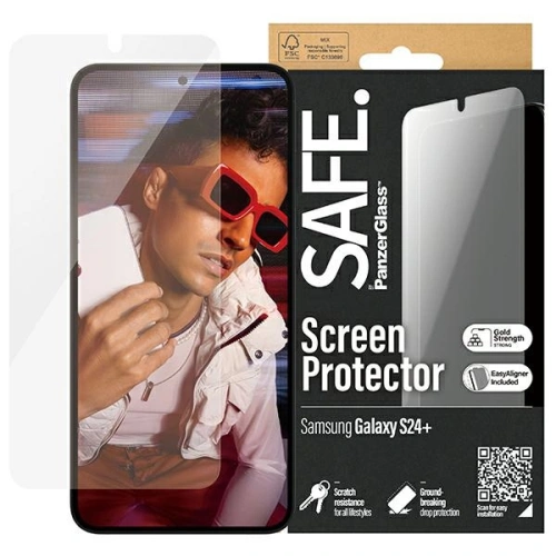 Kup Tvrzené sklo SAFE od PanzerGlass Samsung Galaxy S24+ Plus Ochrana obrazovky Ultra-Wide Fit - PZG585 - {ean13} - Sklep Home Screen