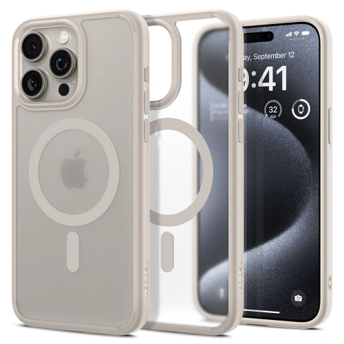 Kup Case Spigen Ultra Hybrid Mag MagSafe Apple iPhone 15 Pro Max Frost Natürlich Titan - SPN3294 - {ean13} - Sklep Home Screen