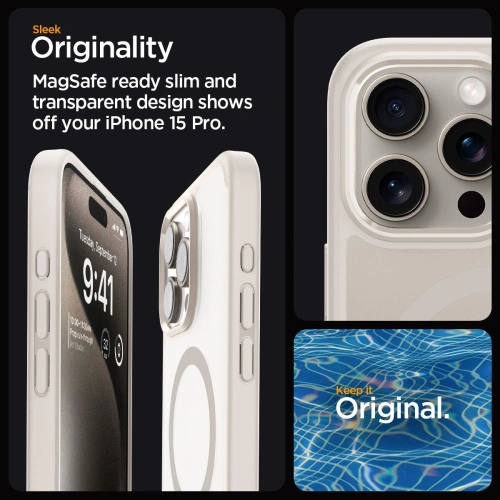 Buy Spigen Ultra Hybrid Mag MagSafe Apple iPhone 15 Pro Max Frost Natural Titanium - SPN3294 - {ean13} - Home Screen Store Europe