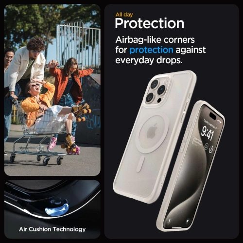 Buy Spigen Ultra Hybrid Mag MagSafe Apple iPhone 15 Pro Max Frost Natural Titanium - SPN3294 - {ean13} - Home Screen Store Europe