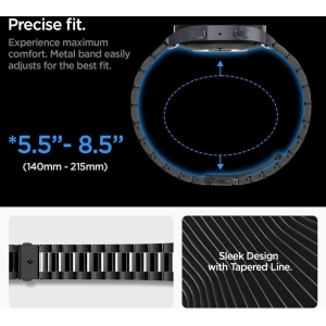 Kup Spigen Samsung Curea Modern Fit Band Galaxy Watch 6 44mm negru - SPN3296 - {ean13} - Sklep Home Screen