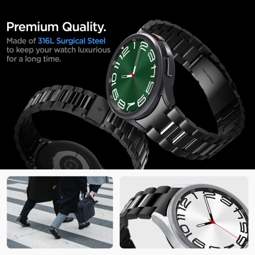 Kup Pasek Spigen Modern Fit Band Samsung Galaxy Watch 6 Classic 47mm Black - SPN3297 - {ean13} - Sklep Home Screen