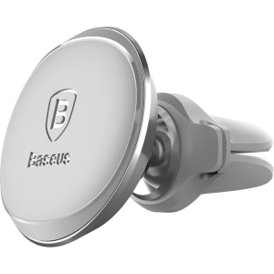 Buy Magnetic car holder for air vent Baseus C01 silver - BSU4844 - {ean13} - Home Screen Store Europe