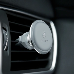 Buy Magnetic car holder for air vent Baseus C01 silver - BSU4844 - {ean13} - Home Screen Store Europe