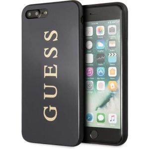 Guess GUHCI8LTGGGBK iPhone 7/8 Plus black hard case Classic Double Layer Glitter