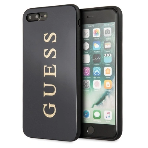 Kup Etui Guess GUHCI8LTGGGBK Apple iPhone 7/8 Plus negru/black hard case Classic Double Layer Glitter - GUE136BLK - {ean13} - Sklep Home Screen