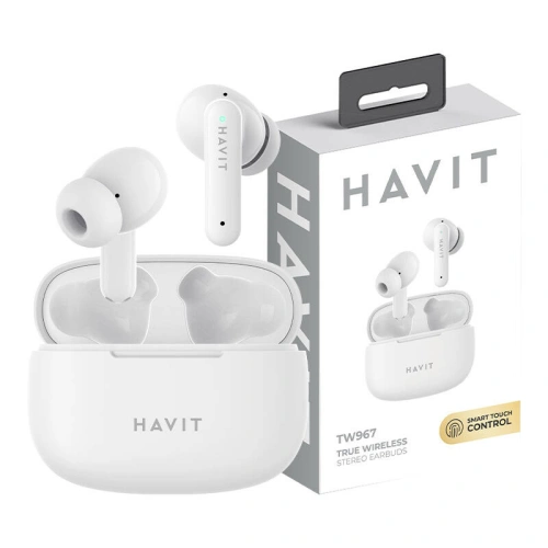 Kup In-ear Kopfhörer TWS Havit TW967 Bluetooth 5.1 weiß - HVT268 - {ean13} - Sklep Home Screen