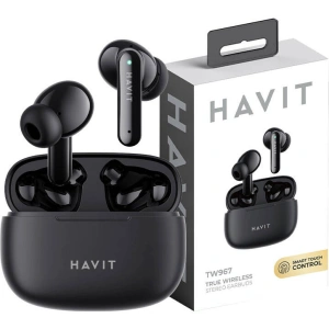 Kup Słuchawki dokanałowe TWS Havit TW967 Bluetooth 5.1 czarne - HVT269 - {ean13} - Sklep Home Screen