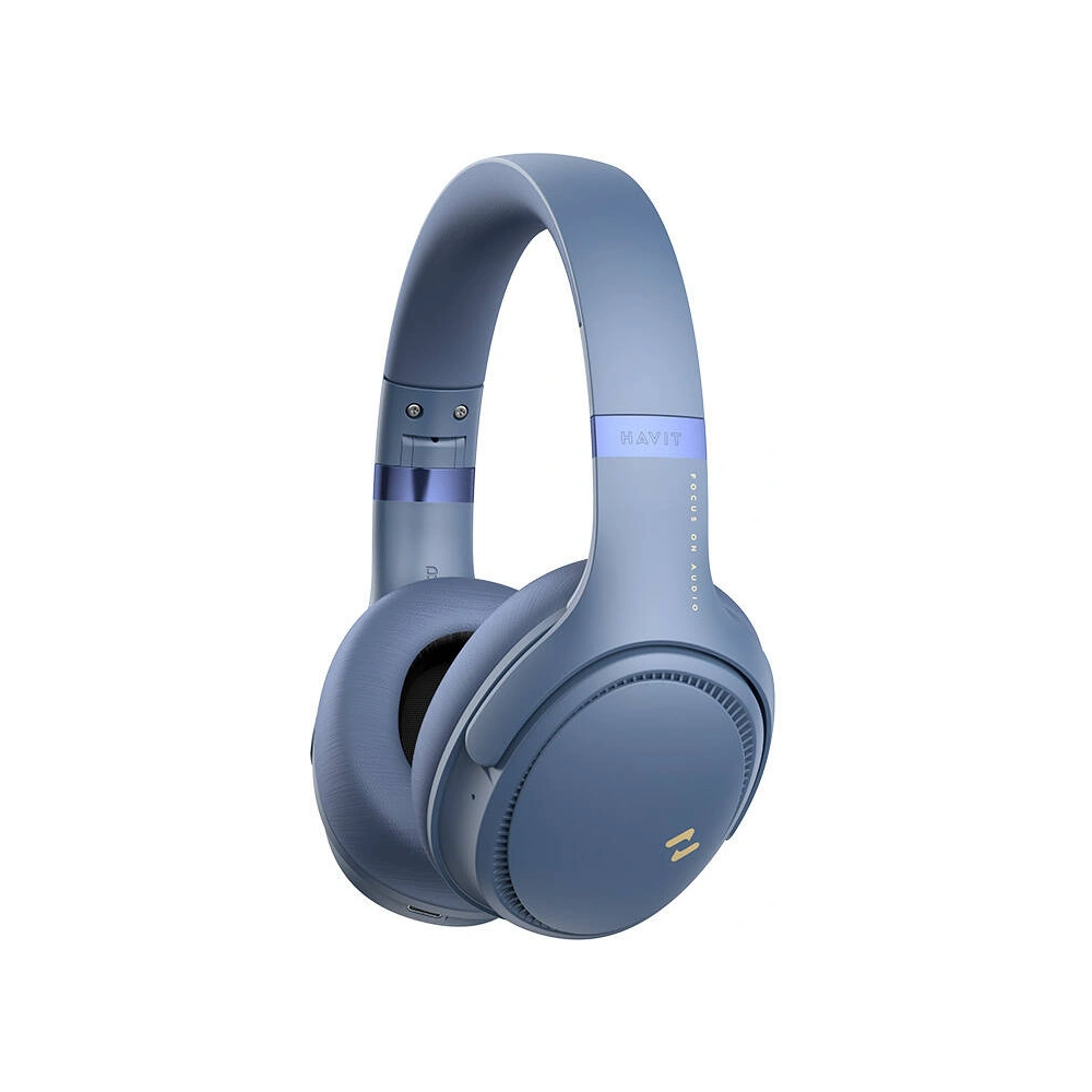 Słuchawki nauszne Havit H630BT PRO Bluetooth 5.3 niebieskie
