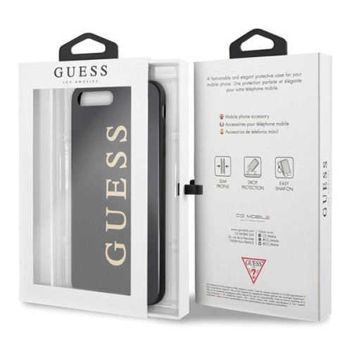 Kup Guess Apple Tasche GUHCI8LTGGGBK iPhone 7/8 Plus schwarz/schwarz Hartschale Classic Double Layer Glitter - GUE136BLK - {ean13} - Sklep Home Screen