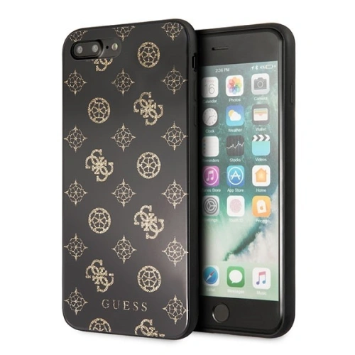 Kup Etui Guess GUHCI8LTGGPBK Apple iPhone 7/8 Plus negru/black hard case Peony G Double Layer Glitter - GUE137BLK - {ean13} - Sklep Home Screen