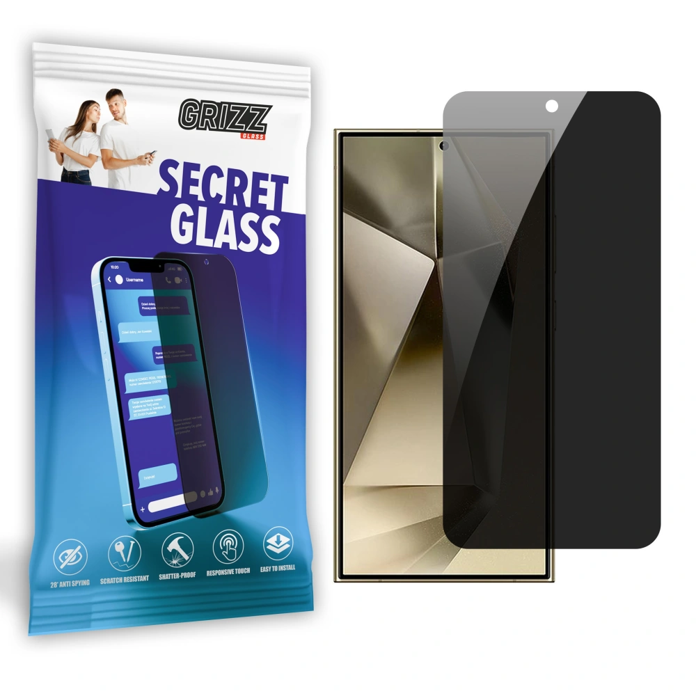 Matowe szkło prywatyzujące GrizzGlass SecretGlass do Samsung Galaxy S24 Ultra