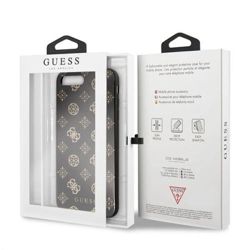Kup Etui Guess GUHCI8LTGGPBK Apple iPhone 7/8 Plus negru/black hard case Peony G Double Layer Glitter - GUE137BLK - {ean13} - Sklep Home Screen