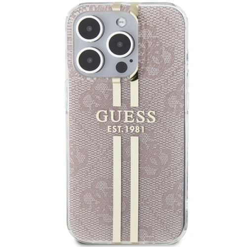 Kup Etui Guess GUHCP14XH4PSEGP Apple iPhone 14 Pro Max hardcase IML 4G Gold Stripe růžový/pink - GUE3174 - {ean13} - Sklep Home Screen