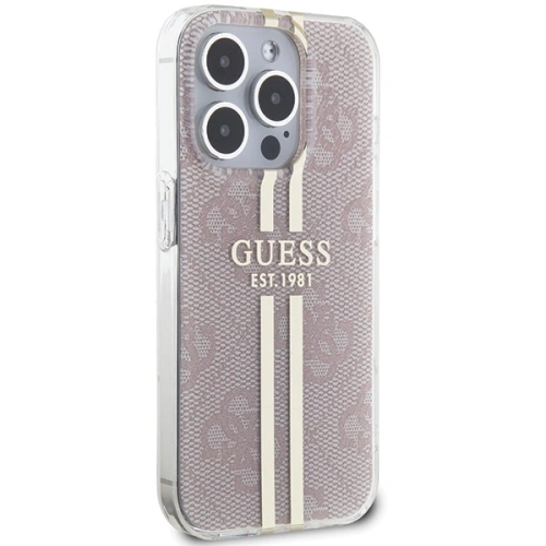 Kup Etui Guess GUHCP14XH4PSEGP Apple iPhone 14 Pro Max hardcase IML 4G Gold Stripe růžový/pink - GUE3174 - {ean13} - Sklep Home Screen
