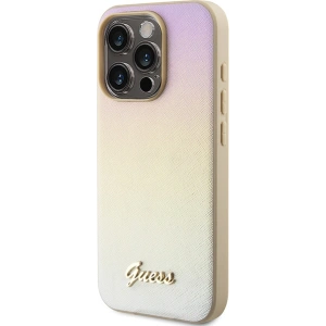 Kup Etui Guess GUHCP14XPSAIRSD Apple iPhone 14 Pro Max hardcase Saffiano Iridescent Script zlatý/gold - GUE3175 - {ean13} - Sklep Home Screen