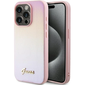 Kup Etui Guess GUHCP14XPSAIRSP Apple iPhone 14 Pro Max hardcase Saffiano Iridescent Script růžový/pink - GUE3176 - {ean13} - Sklep Home Screen