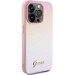 Kup Etui Guess GUHCP14XPSAIRSP Apple iPhone 14 Pro Max hardcase Saffiano Iridescent Script růžový/pink - GUE3176 - {ean13} - Sklep Home Screen