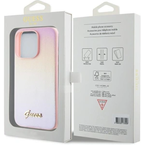 Kup Etui Guess GUHCP14XPSAIRSP Apple iPhone 14 Pro Max hardcase Saffiano Iridescent Script růžový/pink - GUE3176 - {ean13} - Sklep Home Screen