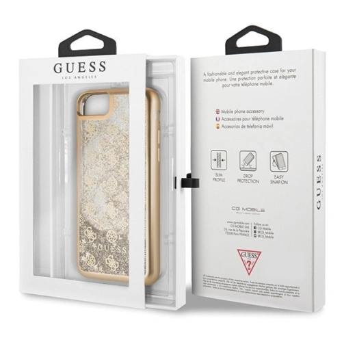 Kup Etui Guess GUHCI8PEOLGGO Apple iPhone SE 2022/SE 2020/8/7 auriu /gold hard case 4G Peony Liquid Glitter - GUE139GLD - {ean13} - Sklep Home Screen