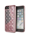 Guess Apple Tasche GUHCI8PEOLGPI iPhone SE 2022/SE 2020/8/7 rosa/rosa Hartschale 4G Peony Liquid Glitter