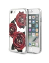 Guess Apple Tasche GUHCI8ROSTR iPhone SE 2022/SE 2020/8/7 transpa rent Hartschalenetui Flower Desire rot rose