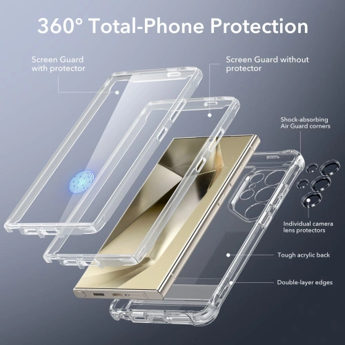 Buy ESR Armor Kickstand Samsung Galaxy S24 Ultra Clear - ESR760 - {ean13} - Home Screen Store Europe