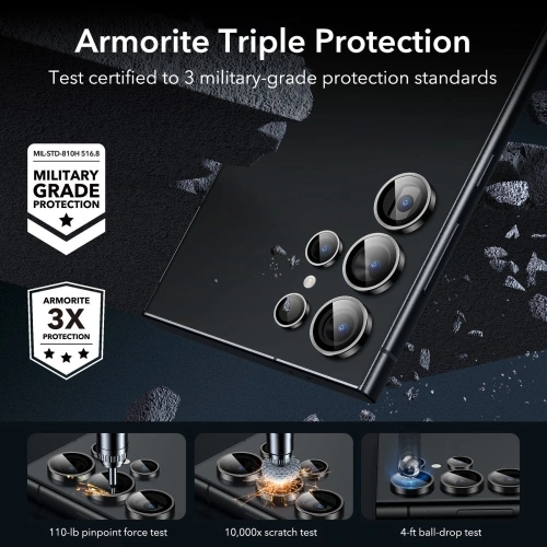 Buy ESR Camera Protector Samsung Galaxy S24 Ultra Black - ESR761 - {ean13} - Home Screen Store Europe