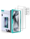 Szkło hartowane + na obiektywy aparatu ESR Protector Set Samsung Galaxy S24 Ultra Clear [2+1 PACK]
